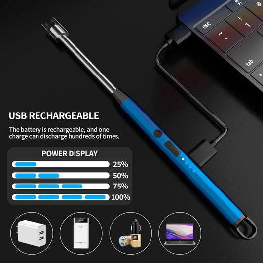 Plasma Electric Lighter – USB Rechargeable Flameless Windproof Arc Lighter